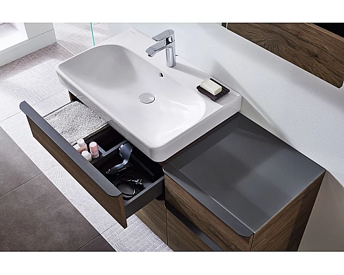 Приобрести Тумба под раковину Geberit Smyle Square 60 500.352.JR.1 Пекан в магазине сантехники Santeh-Crystal.ru