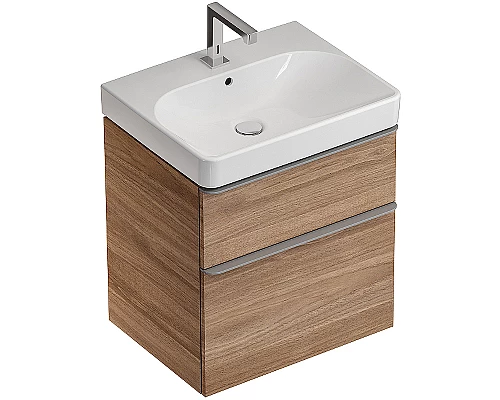 Приобрести Тумба под раковину Geberit Smyle Square 60 500.352.JR.1 Пекан в магазине сантехники Santeh-Crystal.ru