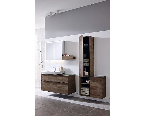 Приобрести Тумба под раковину Geberit Smyle Square 75 500.353.JR.1 Пекан в магазине сантехники Santeh-Crystal.ru