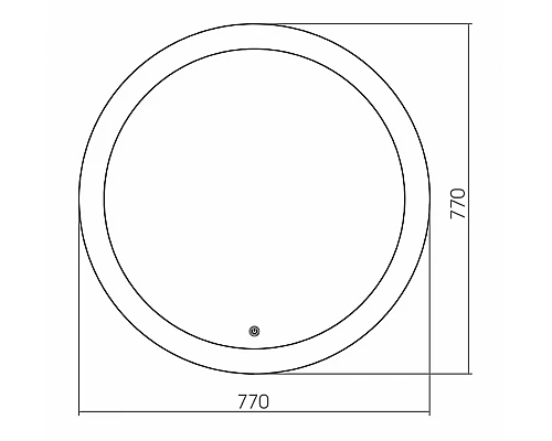 Заказать Зеркало Grossman Cosmo 77 9D770 с подсветкой с сенсорным выключателем в магазине сантехники Santeh-Crystal.ru
