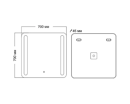 Приобрести Зеркало Grossman Lara 70 137070 с подсветкой с сенсорным выключателем в магазине сантехники Santeh-Crystal.ru