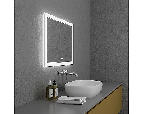 Заказать Зеркало Grossman Sirius 90 129080 с подсветкой с сенсорным выключателем в магазине сантехники Santeh-Crystal.ru