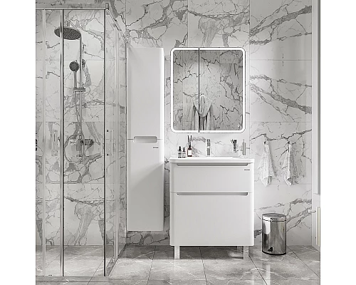 Купить Тумба под раковину Grossman Адель 70 107005 Белая в магазине сантехники Santeh-Crystal.ru