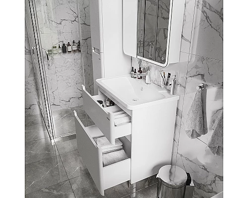 Купить Тумба под раковину Grossman Адель 70 107005 Белая в магазине сантехники Santeh-Crystal.ru