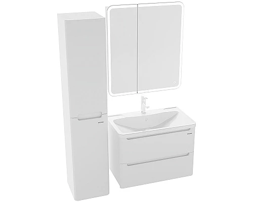 Купить Тумба под раковину Grossman Адель 70 107006 подвесная Белая в магазине сантехники Santeh-Crystal.ru