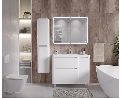 Купить Тумба под раковину Grossman Адель 90 109004 Белая в магазине сантехники Santeh-Crystal.ru