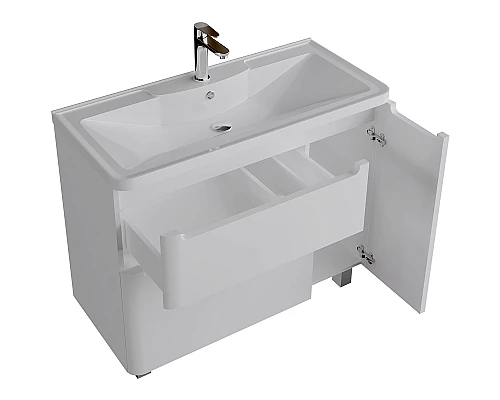 Приобрести Тумба под раковину Grossman Адель 100 1010002 Белая в магазине сантехники Santeh-Crystal.ru