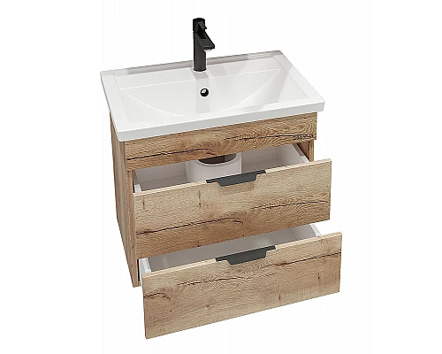 Купить Тумба под раковину Grossman Форта 60 106005 подвесная Дуб галифакс в магазине сантехники Santeh-Crystal.ru