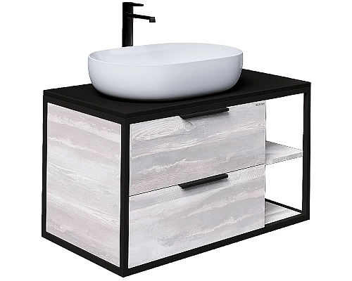 Заказать Тумба под раковину Grossman Лофт 90 109002 подвесная Шанико в магазине сантехники Santeh-Crystal.ru