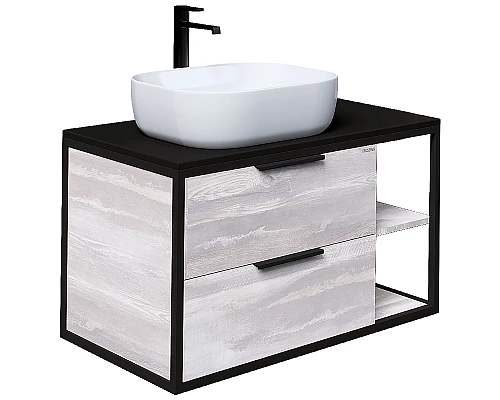 Заказать Тумба под раковину Grossman Лофт 90 109002 подвесная Шанико в магазине сантехники Santeh-Crystal.ru