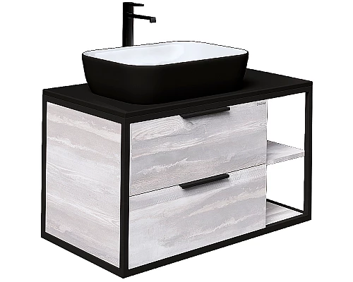 Заказать Тумба под раковину Grossman Лофт 90 109002 подвесная Шанико в магазине сантехники Santeh-Crystal.ru