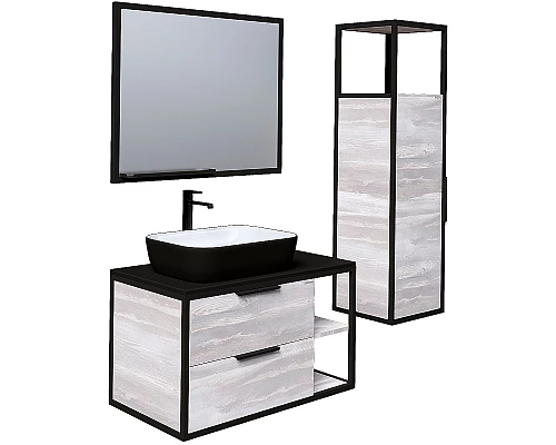 Заказать Тумба под раковину Grossman Лофт 90 109002 подвесная Шанико в магазине сантехники Santeh-Crystal.ru