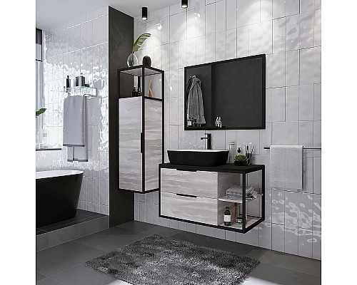 Заказать Тумба под раковину Grossman Лофт 90 109002 подвесная Шанико в магазине сантехники Santeh-Crystal.ru