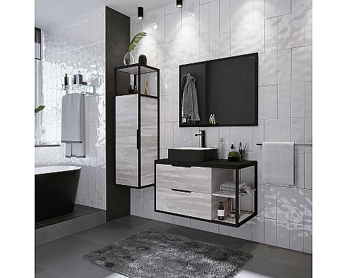 Заказать Тумба под раковину Grossman Лофт 90 109002 подвесная Шанико в магазине сантехники Santeh-Crystal.ru