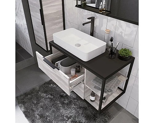 Заказать Тумба под раковину Grossman Лофт 90 109002 подвесная Шанико в магазине сантехники Santeh-Crystal.ru