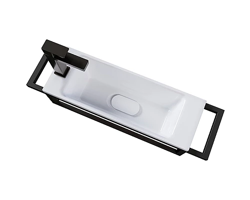 Приобрести Консоль для раковины Grossman Метрис 50 105003 Черный в магазине сантехники Santeh-Crystal.ru