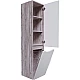 Приобрести Шкаф пенал Grossman Талис 35 303508 подвесной с бельевой корзиной Бетон пайн Белый глянец в магазине сантехники Santeh-Crystal.ru