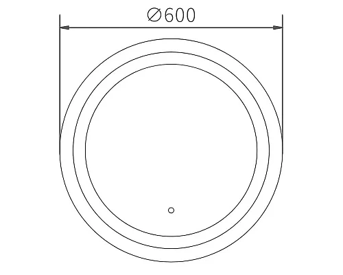 Приобрести Зеркало Haiba 60 HB662 с подсветкой с сенсорным выключателем в магазине сантехники Santeh-Crystal.ru
