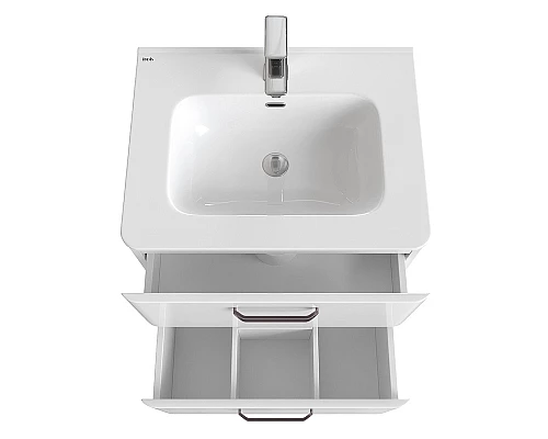 Приобрести Тумба с раковиной Iddis Brick 60 BRI60WFi95K Белая в магазине сантехники Santeh-Crystal.ru