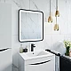 Купить Зеркало Iddis Cloud 80 с подсветкой Черный матовый в магазине сантехники Santeh-Crystal.ru