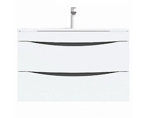 Заказать Тумба с раковиной Iddis Cloud 80 подвесная Белая в магазине сантехники Santeh-Crystal.ru