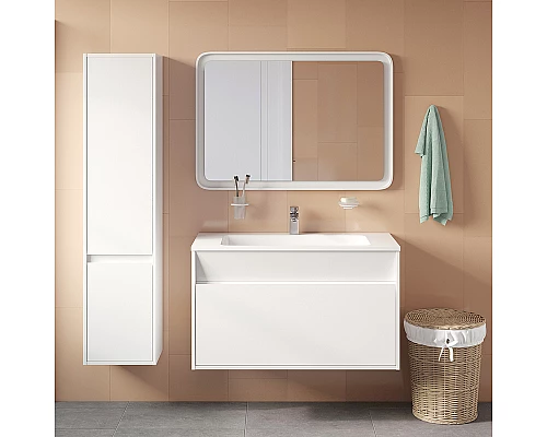 Купить Шкаф пенал Iddis Esper 35 ESP35W0i97 подвесной Белый в магазине сантехники Santeh-Crystal.ru