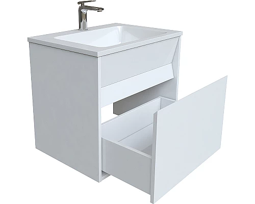 Приобрести Тумба с раковиной Iddis Esper 80 ESP80W0i95K подвесная Белая в магазине сантехники Santeh-Crystal.ru