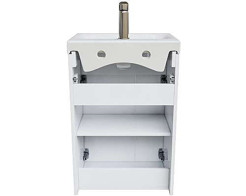 Заказать Тумба с раковиной Iddis Zodiac 50 ZOD5CDFi95K Белая в магазине сантехники Santeh-Crystal.ru