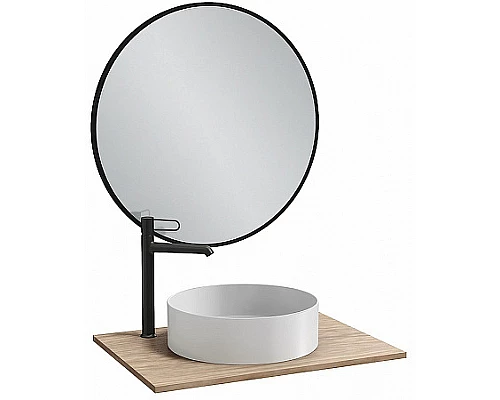 Приобрести Зеркало Jacob Delafon Odeon Rive Gauche 90 EB1268-S14 Черный сатин в магазине сантехники Santeh-Crystal.ru