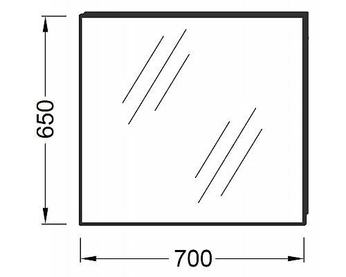 Приобрести Зеркало Jacob Delafon Odeon Up 70 EB1082-NF подвесное в магазине сантехники Santeh-Crystal.ru