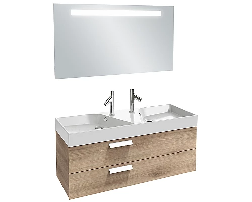 Заказать Тумба под раковину Jacob Delafon Rythmik 120 EB1305-E70 подвесная Арлингтонский дуб в магазине сантехники Santeh-Crystal.ru