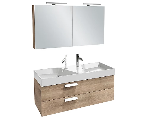 Заказать Тумба под раковину Jacob Delafon Rythmik 120 EB1305-E70 подвесная Арлингтонский дуб в магазине сантехники Santeh-Crystal.ru