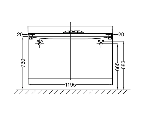 Заказать Тумба под раковину Jacob Delafon Rythmik 120 EB1305-E70 подвесная Арлингтонский дуб в магазине сантехники Santeh-Crystal.ru