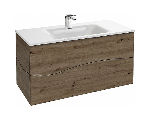 Приобрести Тумба под раковину Jacob Delafon Sherwood 100 EB1833RU-P13 подвесная Состаренный дуб в магазине сантехники Santeh-Crystal.ru