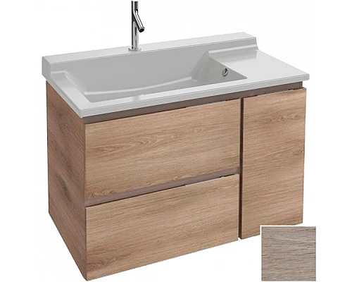 Заказать Тумба под раковину Jacob Delafon Soprano 96 EB1331-E10 подвесная Квебекский дуб в магазине сантехники Santeh-Crystal.ru