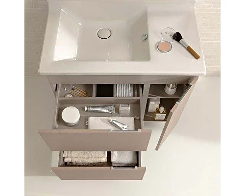 Заказать Тумба под раковину Jacob Delafon Soprano 76 EB1330-E10 подвесная Квебекский дуб в магазине сантехники Santeh-Crystal.ru