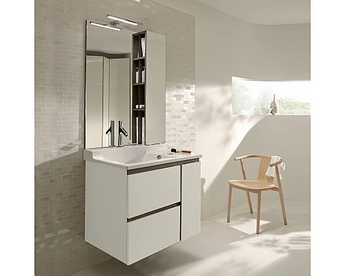 Приобрести Тумба под раковину Jacob Delafon Soprano 76 EB1333-E10 подвесная Квебекский дуб в магазине сантехники Santeh-Crystal.ru