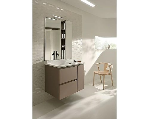 Купить Зеркало со шкафом Jacob Delafon Soprano 78 EB1336-NF Серый в магазине сантехники Santeh-Crystal.ru