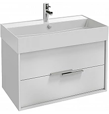 Тумба под раковину Jacob Delafon Vivienne 80 EB1667-J5-J5 подвесная Белая глянцевая