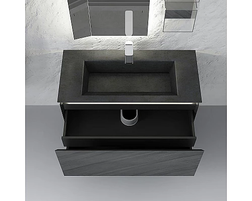 Приобрести Тумба под раковину Jorno Incline 100 Inc.01.100/P/Bet/JR подвесная Бетон в магазине сантехники Santeh-Crystal.ru