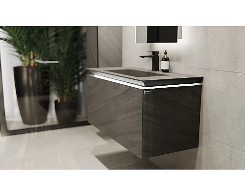 Приобрести Тумба под раковину Jorno Incline 100 Inc.01.100/P/Bet/JR подвесная Бетон в магазине сантехники Santeh-Crystal.ru