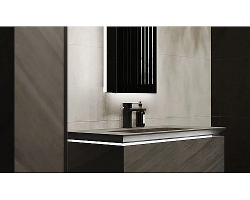 Приобрести Тумба под раковину Jorno Incline 100 Inc.01.100/P/Bet/JR подвесная Бетон в магазине сантехники Santeh-Crystal.ru