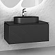 Заказать Тумба под раковину Jorno Stone 100 Stn.01.100/P/A/JR подвесная Антрацит в магазине сантехники Santeh-Crystal.ru