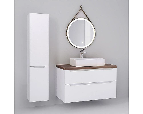 Купить Зеркало Jorno Wood 50 Wood.02.50/ТК с подсветкой с бесконтактным выключателем в магазине сантехники Santeh-Crystal.ru