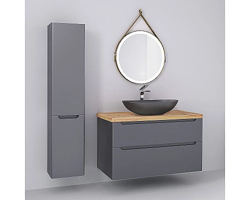 Купить Зеркало Jorno Wood 50 Wood.02.50/ТК с подсветкой с бесконтактным выключателем в магазине сантехники Santeh-Crystal.ru