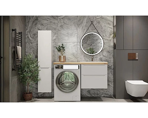 Купить Зеркало Jorno Wood 50 Wood.02.50/ТК с подсветкой с бесконтактным выключателем в магазине сантехники Santeh-Crystal.ru