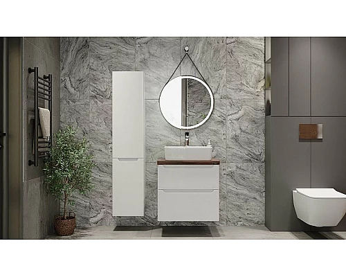 Купить Зеркало Jorno Wood 50 Wood.02.50/ТК с подсветкой с бесконтактным выключателем в магазине сантехники Santeh-Crystal.ru