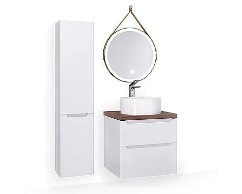 Купить Зеркало Jorno Wood 50 Wood.02.50/ТК с подсветкой с бесконтактным выключателем в магазине сантехники Santeh-Crystal.ru