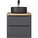 Приобрести Тумба под раковину Jorno Wood 60 wood.01.60/P/GR подвесная Серая в магазине сантехники Santeh-Crystal.ru
