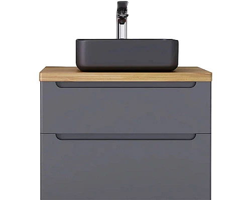 Заказать Тумба под раковину Jorno Wood 80 wood.01.80/P/GR подвесная Серая в магазине сантехники Santeh-Crystal.ru